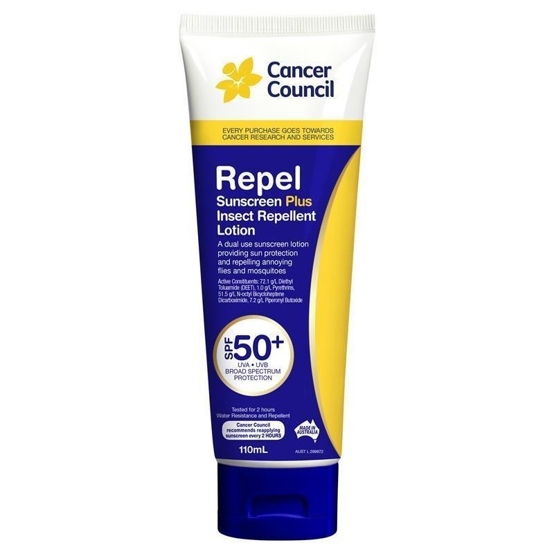 Cancer Council Repel Sunscreen Plus Insect Repellent Lotion