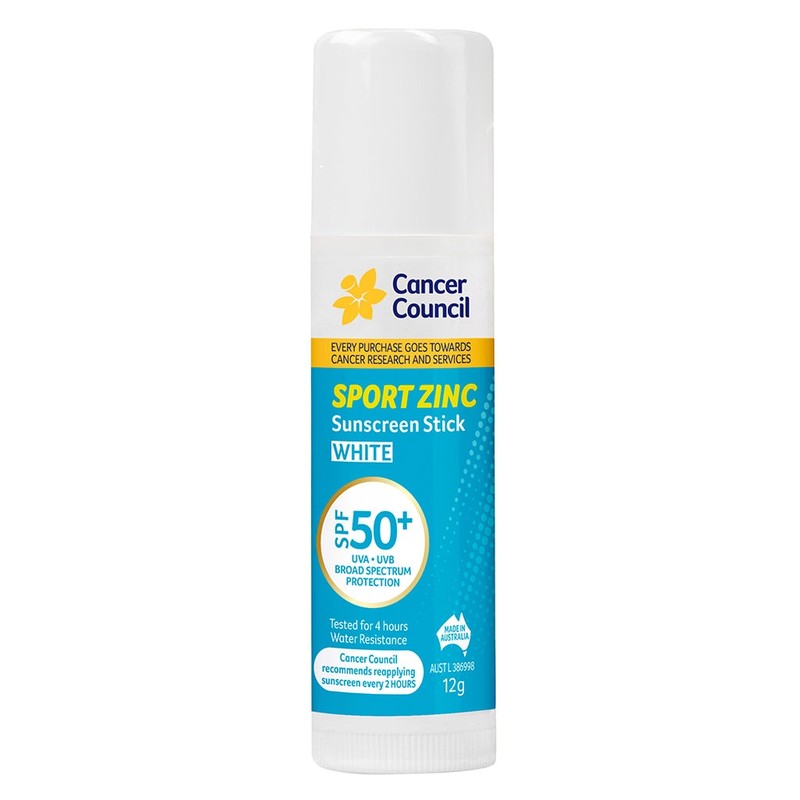Cancer Council Sport Zinc Stick – White