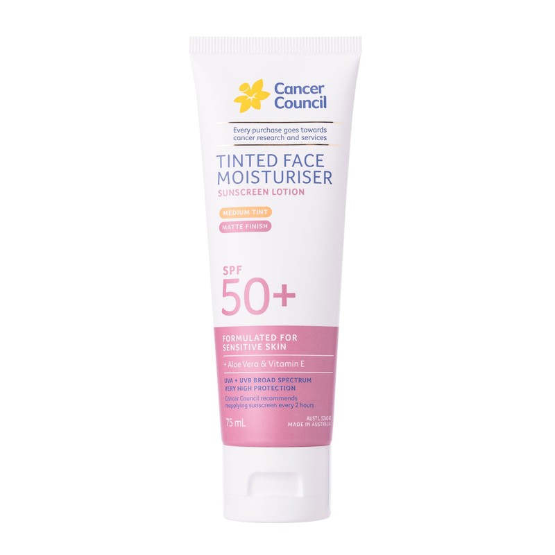 Cancer Council Tinted Face Moisturiser – Medium