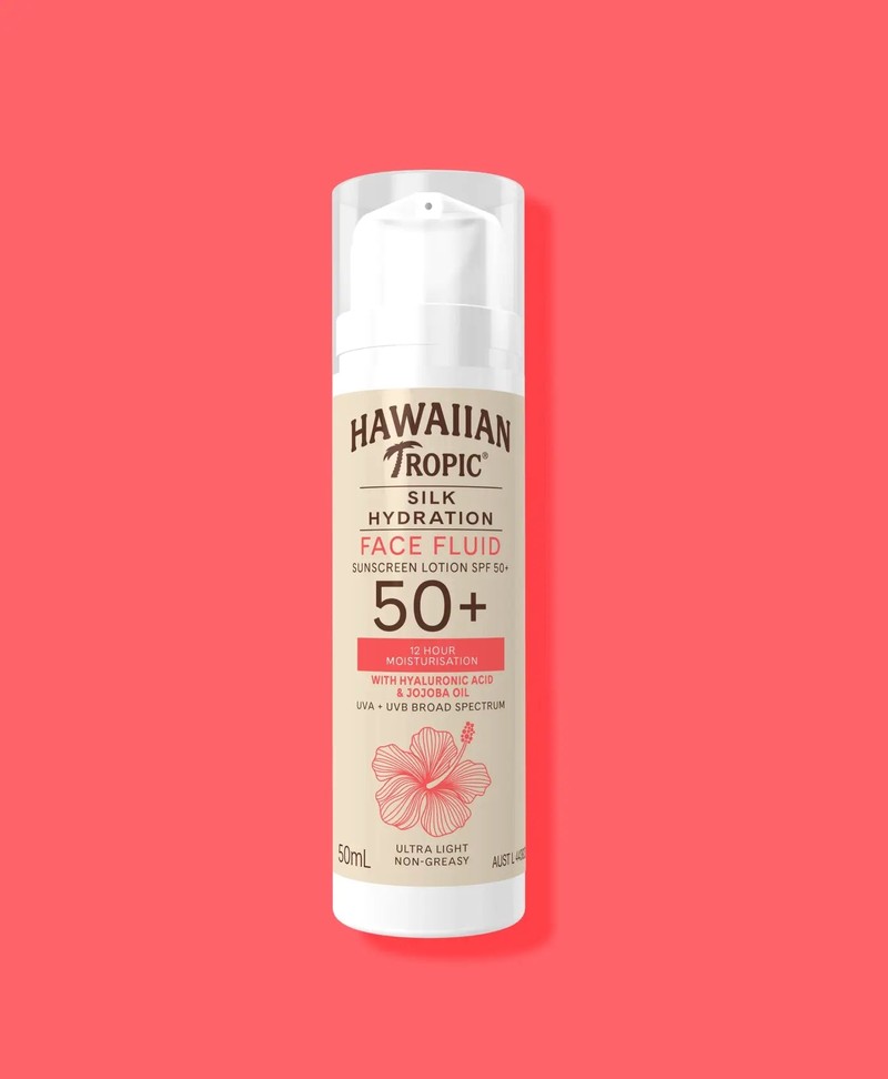 Hawaiian Tropic Silk Hydration Face Fluid Sunscreen Lotion