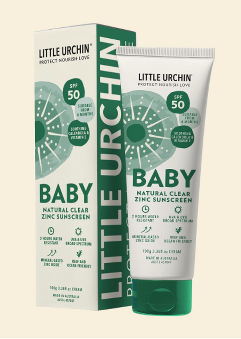 Little Urchin BABY Natural Clear Zinc Sunscreen