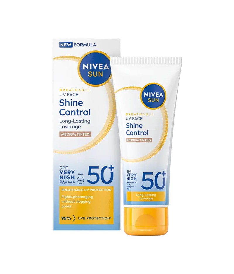 Nivea Breathable UV Face Shine Control Medium Tinted