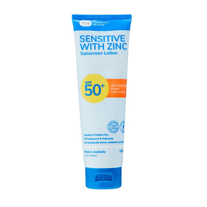 Pharmacy Health Sensitive With Zinc Sunscreen Lotion