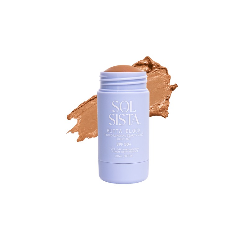 Sol Sista Collective Butta Block Tinted Mineral Beauty Zinc Deep Tan