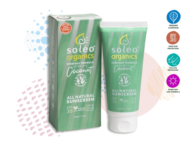 Soleo Organics Everyday Extra-Lite Natural Sunscreen (Coconut)