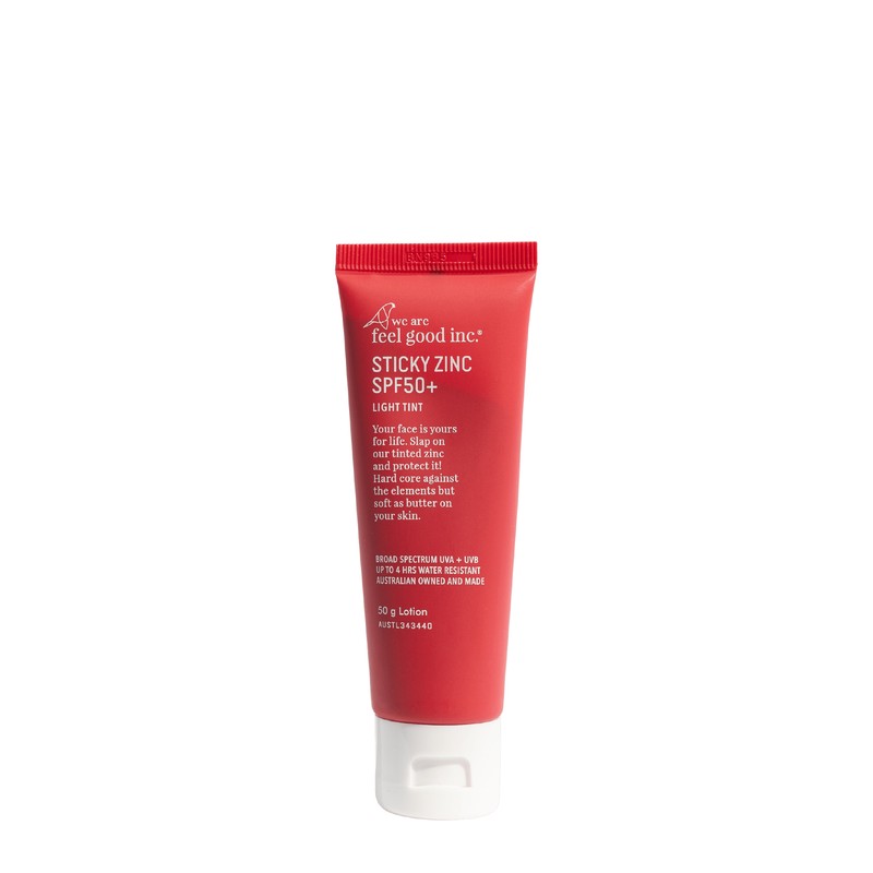 We Are Feel Good Inc Sticky Zinc Tinted Zinc Face Sunscreen Light Tint